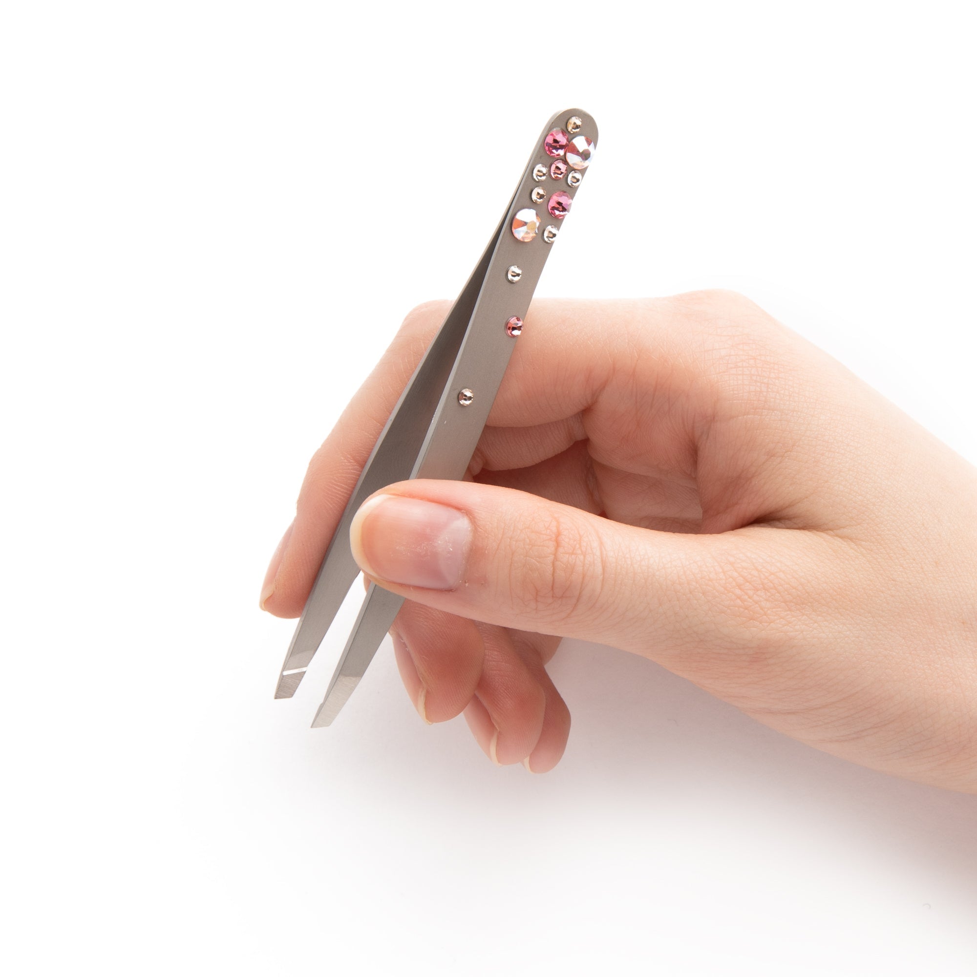 Pinza Slant Matt Con Cristales Mimi