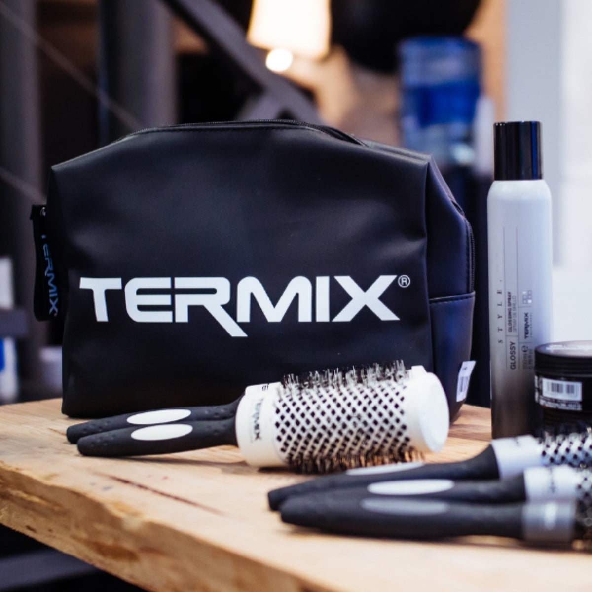 Neceser Cuero Negro Termix