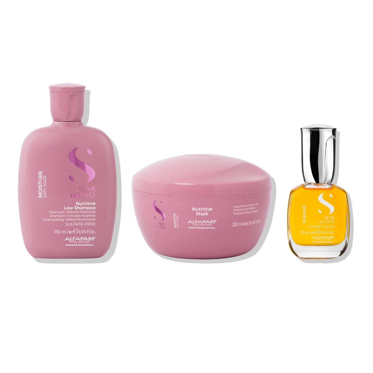 Kit Capilar Holiday Hidratación Profunda Moisture Semi Di Lino Alfaparf Milano