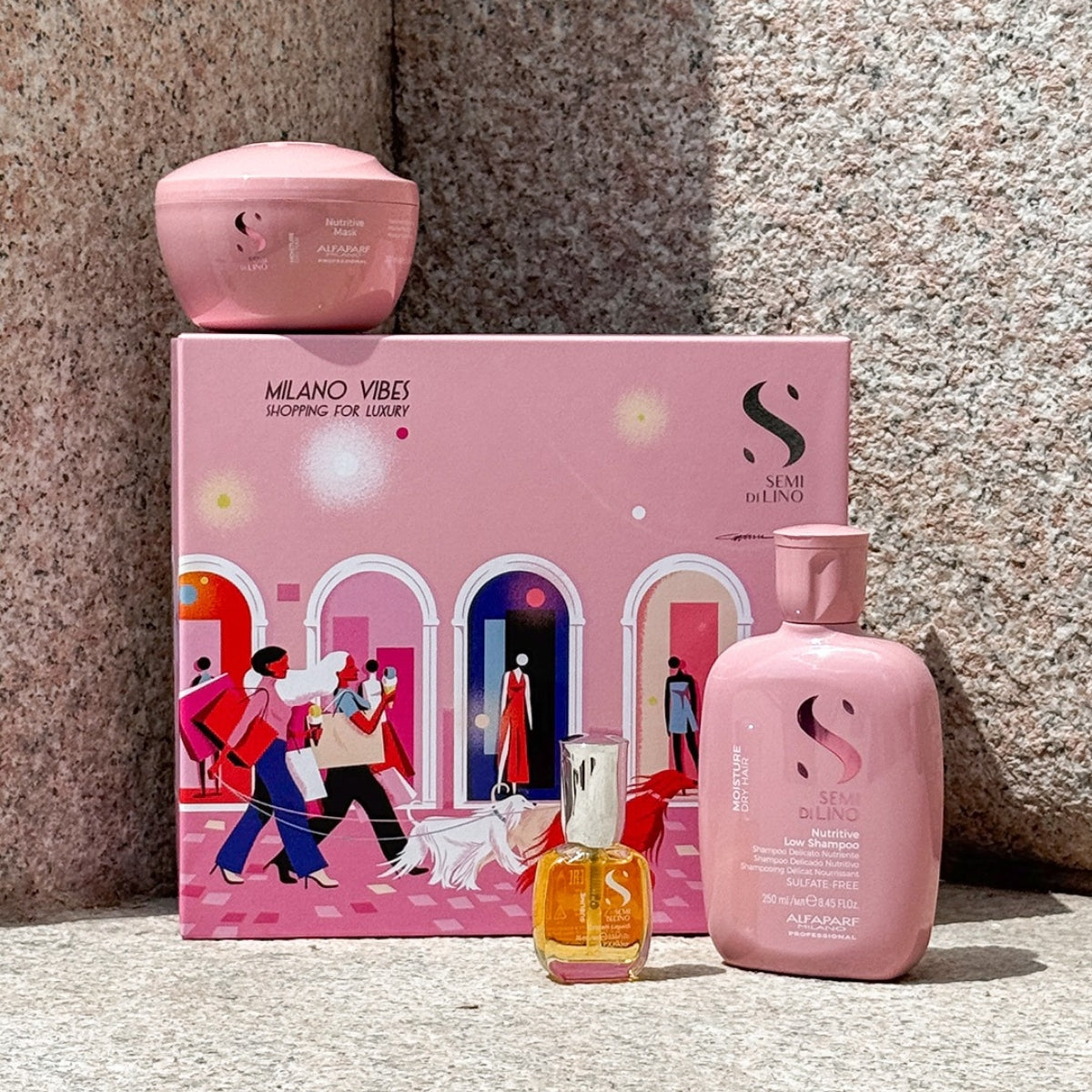 Kit Capilar Holiday Hidratación Profunda Moisture Semi Di Lino Alfaparf Milano