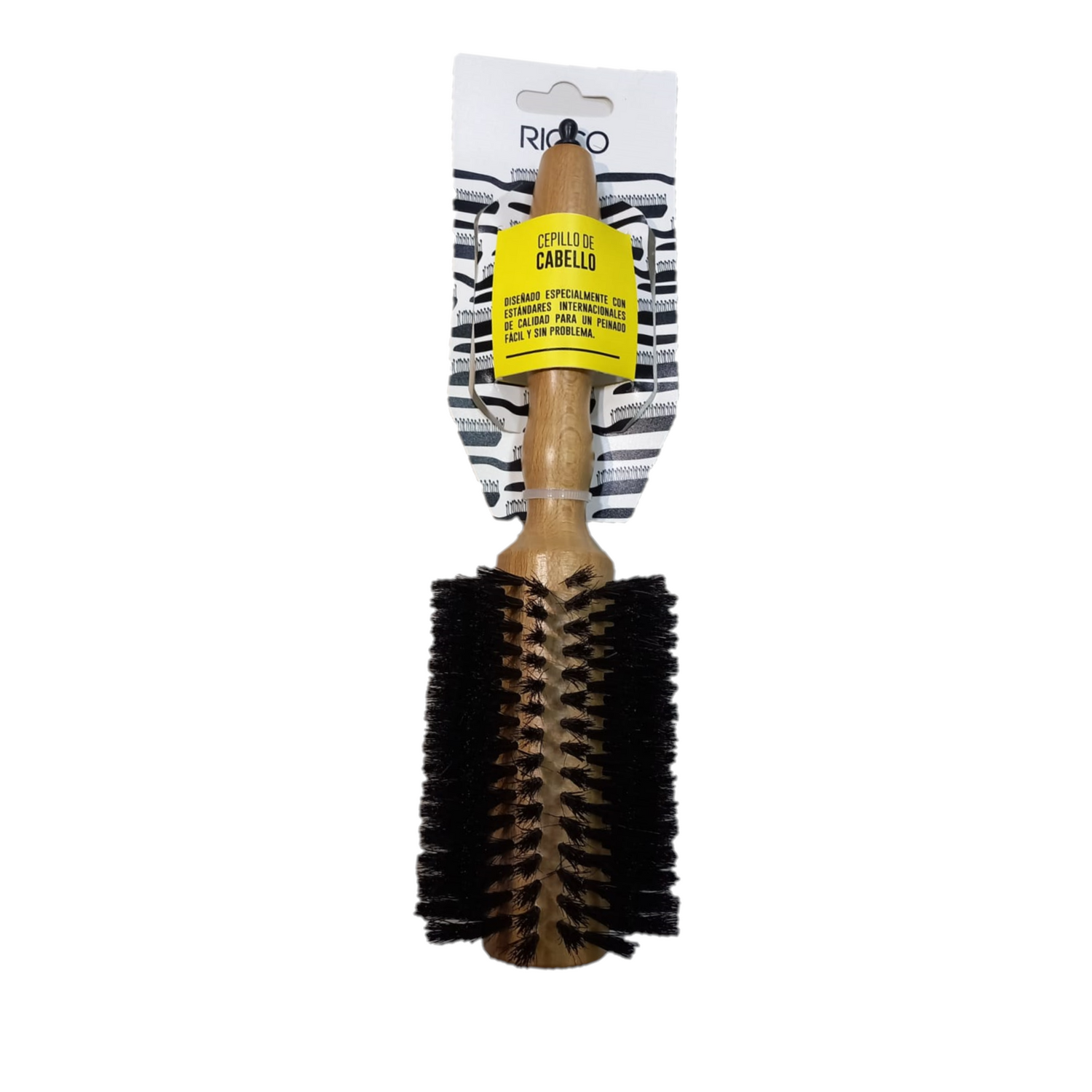 Cepillo Cerda Madera Redondo Ricco