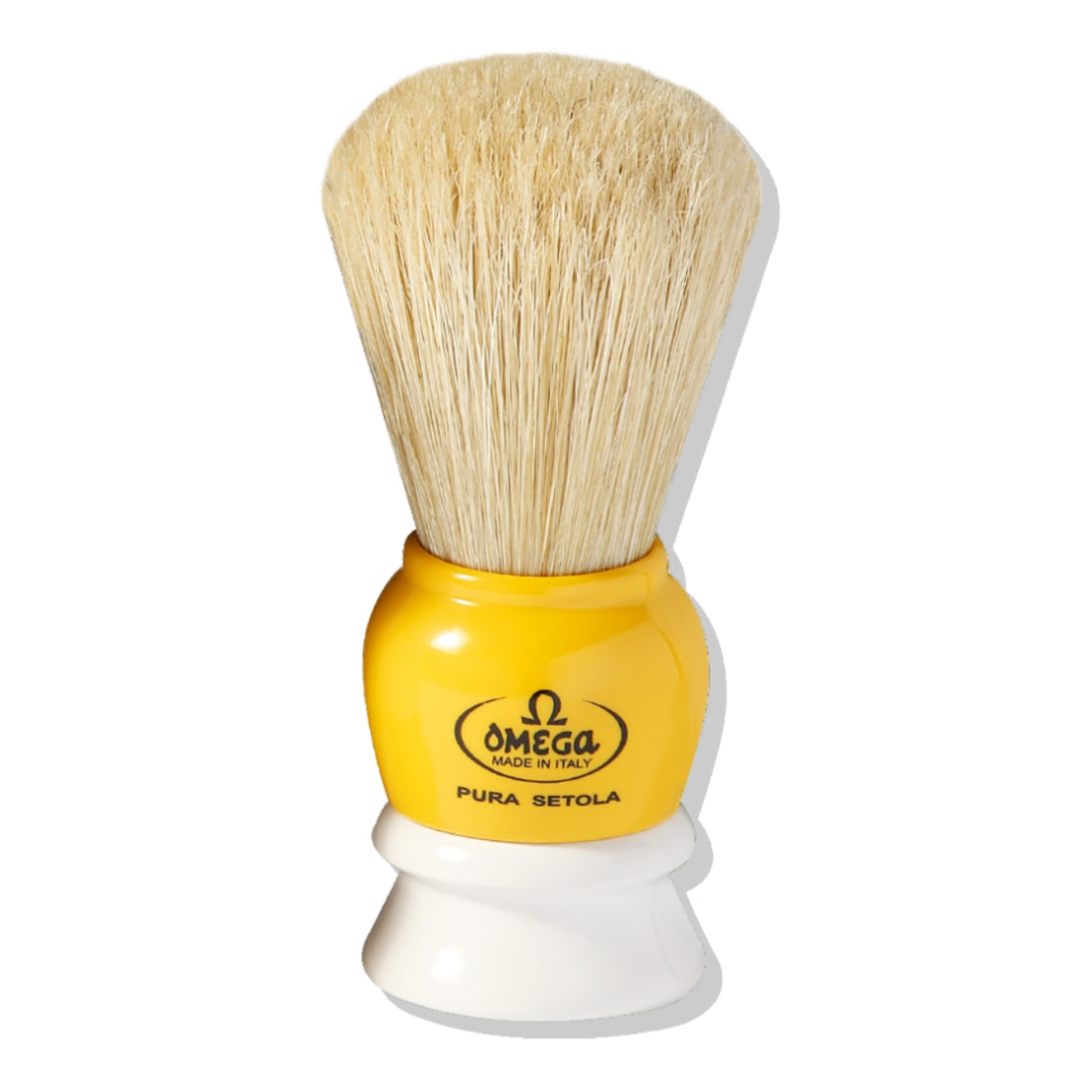 Brocha De Afeitar Blanco Amarillo Omega