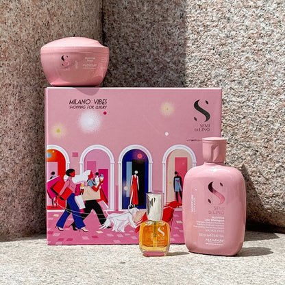 Kit Capilar Holiday Hidratación Profunda Moisture Semi Di Lino Alfaparf Milano