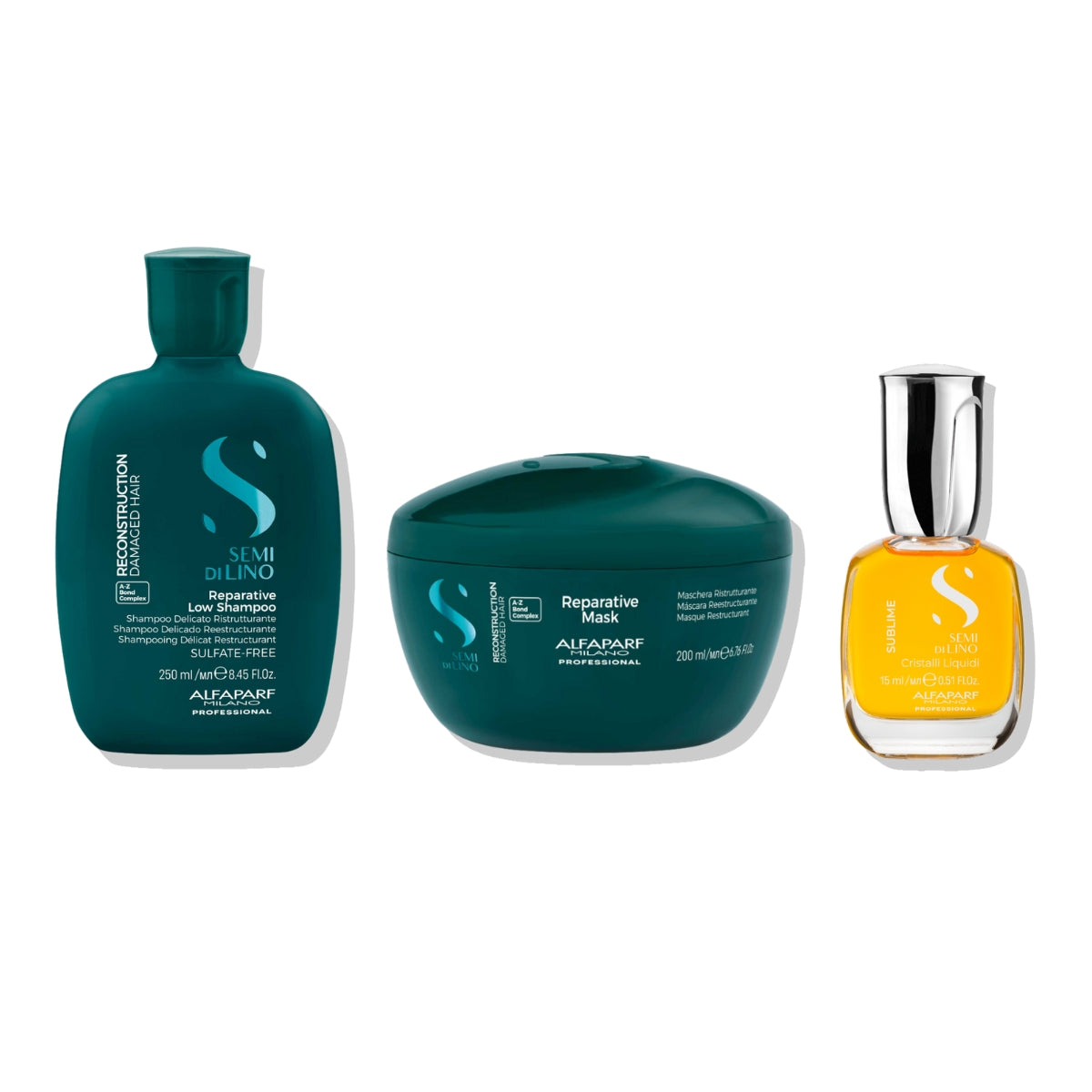 Kit Capilar Holiday Reconstruccion Profunda Semi Di Lino Alfaparf Milano