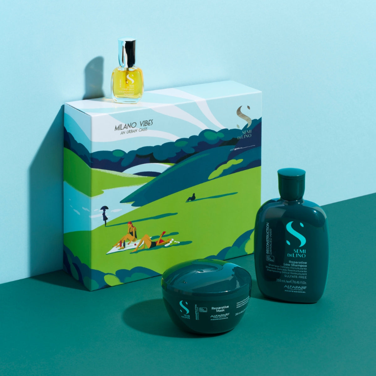 Kit Capilar Holiday Reconstruccion Profunda Semi Di Lino Alfaparf Milano