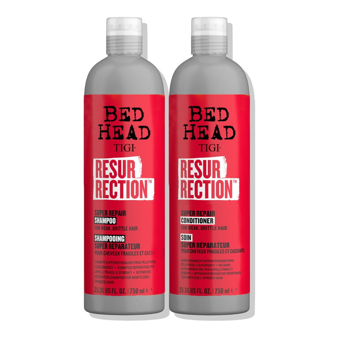Pack Shampoo + Acondicionador Reparador Resurrection Bed Head 750ml Tigi