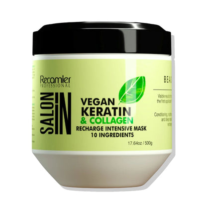 Mascarilla Reparación Intensiva Vegan Keratin &amp; Collagen Salon In