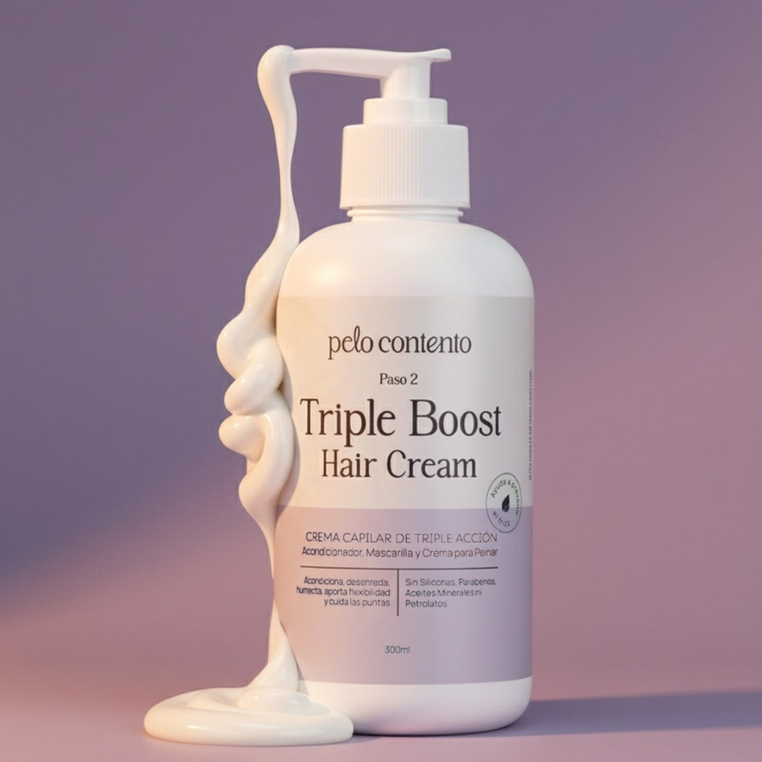 Crema Capilar 3 en 1 Triple Boost Pelo Contento